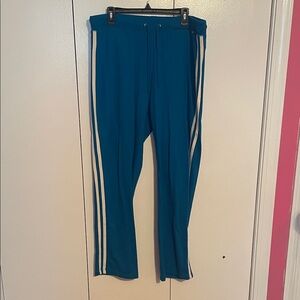 Vintage Blue Pants with White Stripes